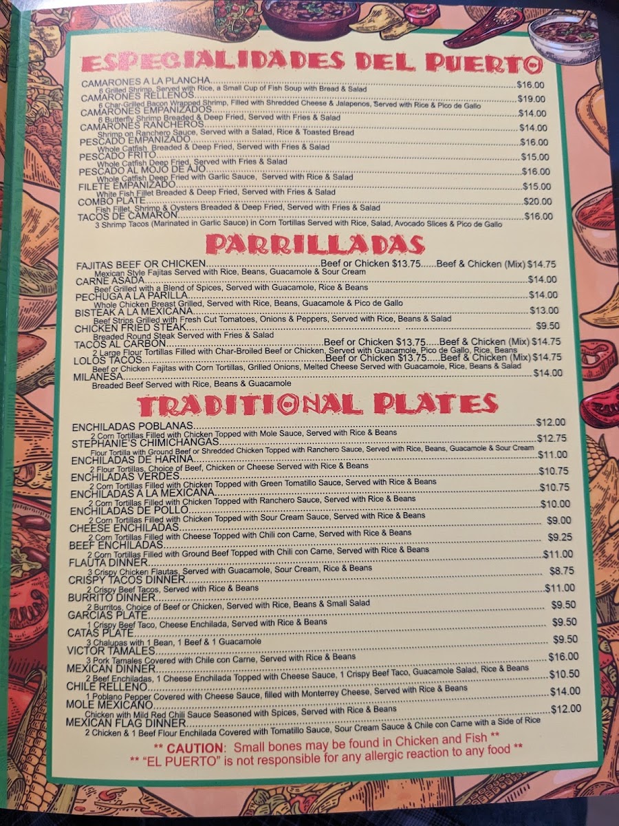 El Puerto Menu - Image 2